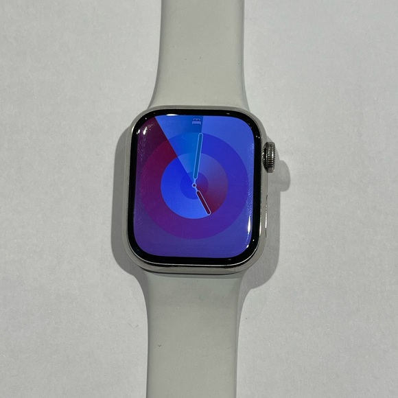 Apple Watch Series 7 GPS + Cellular. 41mm. Silver Stainless Steel Case. - Picture 8 of 12